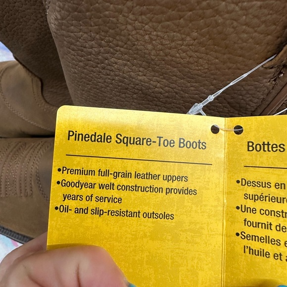 Cabela's Tan Leather Square-Toe Boots - Picture 2 of 3